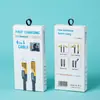 Caixa de Embalagem Especial para Cabos de Dados de Suporte, Silicone 240W Um para Três, Quatro em Um, Embalagem de Cabo de Carregamento Dois para Dois