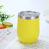 Copo Térmico de Aço Inoxidável 304 com Design de Casca de Ovo Transfronteiriço Copo para Vinho Tinto Gravado Copo Portátil em Forma de U de Barriga Grande Personalizável com Impressão