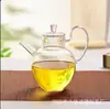 Tetera de Flor de Vidrio de Borosilicato Alto para Seis Personas con Recipiente Interior de Vidrio e Infusor de Resorte, Olla de Vidrio para la Salud