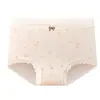 Pantaletas de verano para mujer de algodón puro con refuerzo de algodón, ajustadas a la cadera, ribete sexy de encaje floral, tiro medio, pierna corta, bragas de triángulo para mujer