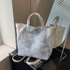 Mochila de Lona Transfronteriza para Mujer 2026 Estilo Nuevo Gama Alta Estilo Perezoso Bolso de Hombro Cruzado Bolso Tote de Gran Capacidad
