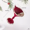 Adornos de lentejuelas y flocado navideños transfronterizos, decoraciones para árboles de Navidad, colgantes decorativos para la atmósfera de Año Nuevo y bodas en tiendas