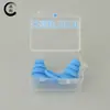 Tapones de Silicona Antirruido Caja de Tapones de Aleta de Tiburón Aprendizaje Sueño Tapones Impermeables Tapones de Silicona para Natación