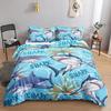 Funda nórdica de tiburón de aguas profundas juego de ropa de cama juego mundo submarino Funda nórdica Amazon