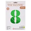 Globos de Número de 32 pulgadas Empaquetados Individualmente en OPP Decoración de Atmósfera Festiva para Fiesta de Primer Cumpleaños Letrero de Número Inflable