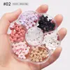 Accesorios para Influencers Arte de Uñas Lazo Pedrería Perlas Corazón Aurora Osito Cintas Set Mixto Caja Decoraciones para Uñas