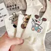 Meias Femininas de Lã para Primavera e Outono com Desenhos de Animais Cartoon, Meia-Calça, Meias Baggy Estilo Japonês Fofo para Meninas, Atacado