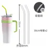 Canudo de Vidro Tipo Reto Estendido para Alimentos de Gestantes Balde de Gelo Curvo de Grau Resistente ao Calor Tipo de Uso Transparente