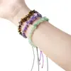 Pulsera de Bolas de Grava de Cristal Natural Runya Pulsera de Bolas de Grava de Cristal Cuentas Sueltas Fábrica Venta al por Mayor