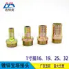 Pagoda de Hierro Colorida 1 pulgada DN25 conector de manguera de tubo de cuero para bomba de agua hidráulica conector neumático recto de diente de rosca exterior para tubería de agua