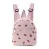 Mochila Personalizada Transfronteriza Mini Color Sólido Multicolor Moda Mochila de Pana Simple Casual Unisex Mochila Pequeña
