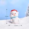 Novo Papai Noel bonito boneco de neve micro paisagem diy bonsai decoração de neve decoração leão marinho decoração de Natal