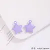 Pingente em Forma de Estrela Colorido Pintado de Liga Metálica para Corrente de Celular DIY Bolsa Bolsa Colar Materiais