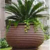 Jarrón Ovalado para Arreglos Florales Hecho a Medida en Guangzhou, Maceta Artística de Estilo Europeo, Maceta Cuadrada Larga para Balcón, Maceteros Grandes de 1.5m
