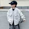 Jaqueta de Baseball de Primavera para Meninos Mais Velhos, Nova Roupa de Primavera e Outono para Crianças, Jaqueta Camisa de Baseball para Meninos Crianças e Adolescentes