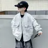 Roupa Infantil Jaqueta de Primavera para Meninos Estilo Primavera e Outono 2026 Novo Modelo Moda de Rua Estilosa de Primavera para Crianças Maiores Tendência e Fashion