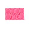 Molde de silicona con forma de huevo para hornear, diseño de conejo de Pascua, para hornear, adornos decorativos