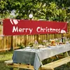 Decoração de Banner de Natal Transfronteiriça Cenário de Montagem Banner de Tecido Pendurado Parede de Fundo Banner Colorido Personalização