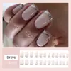 Uñas postizas europeas y americanas cortas, medianas y largas, tipo ataúd, ballet, parches de uñas, productos terminados en caja, se pueden diseñar con dibujos y muestras.