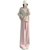 Pantalones de maternidad para primavera y otoño, adecuados para mujeres petite al principio del embarazo, no aprietan en el vientre, pantalones holgados de pierna ancha para otoño e invierno