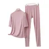 Conjunto de Traje Casual de Modal para Mujer, Conjunto de Dos Piezas Delgado Holgado de Talla Grande para Verano que se Puede Usar Afuera
