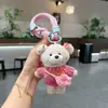 Bolsa Transversal de Lã Fofa Chaveiro de Urso de Pelúcia Pingente de Boneca Adorável Desenho Animado Charme de Bolsa Brinquedo Criativo