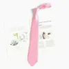 Corbata Rosa para Hombres y Mujeres con Estilo de Cremallera, Decoración de Camisa Casual Juvenil para Mujeres, Estilo K, Corbata Estilo JK Japonés