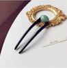 Pinza para el pelo con forma de cabeza de albóndiga elegante, tocado para mujer, moda simple, retro, pinza para el pelo, accesorios para el pelo, pin para el pelo versátil para salir