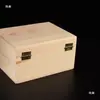 Caja de joyería de madera maciza para guardar hojas de té, cuentas sueltas, objetos de colección, pulseras, collares, colgantes y otros artículos, con cerradura