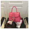 Bolsa Estilo Novo 2025 para Mulheres, Bolsa de Ombro Versátil, Bolsa Quadrada Pequena, Mini Bolsa Kelly Texturizada para Mulheres