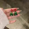 Ansioso pelo Natal! Brincos de Árvore de Natal para Mulheres, Brincos de Natal Únicos e Bonitos com Laço para Mulheres, Brincos, Decoração de Joias