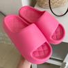 Pantuflas Casuales de Color Puro para Casa para Mujer Verano Eva Suela Suave Cómodas Pantuflas para Dormitorio