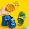 Zuecos de Dibujos Animados de Dinosaurios para Niños, Sandalias Cerradas de PVC para Niños y Niñas, Zapatos de Verano para Playa Antideslizantes, Ligeros y de Suela Suave