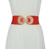 Cinturón Nuevo para Mujer Transfronterizo Cinturón Simple de Doble Hebilla Elástico Decorativo Sello de Cintura con Falda Abrigo Punto