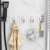 Gancho de acero inoxidable gancho adhesivo fuerte sin perforación gancho para toalla de baño del hogar gancho para ropa cocina de carga gancho metálico detrás de la puerta