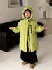 Chaqueta de plumas para niño Ropa de invierno Infantil de longitud media Engrosada Cálida 2025 Nueva Abrigo con capucha holgado para niña