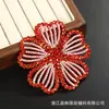 Parches de Tela de Flor de Cinco Pétalos Estilo Fresco y Dulce, Accesorios para el Cabello DIY Hechos a Mano, Flores de Pedrería Coloridas de Lujo Ligero, Accesorios para Ropa
