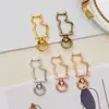 Llavero de Animales de Dibujos Animados de Aleación de Zinc DIY Hecho a Mano al por Mayor Joyería para Niños y Niñas Material para Llaveros Accesorios Colgantes