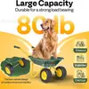 Carretilla de Mano Plegable Triciclo Rueda Única Ligera Carrito Pequeño para Exterior Jardín Carrito Plegable Niños Playa