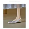 Moda Casual Francesa Nueva de Primavera/Verano 2026 Sandalias Elegantes de Punta Impresionantes Zapatos de Mujer para Comercio Transfronterizo