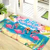 Nueva alfombrilla de suelo estilo americano transfronteriza para entrada, resistente a la suciedad, fácil de mantener, resistente al desgaste, alfombrilla decorativa para baño en stock