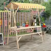 Andamio de actividad de madera para puesto de mercado puesto de noche carrito de exhibición de tela estante plegable para exteriores estante de exhibición de bocadillos