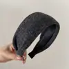 Diadema de Peluche Color Café Estilo Coreano con Ala Ancha para Mujer, Estilo Perezoso, Parte Superior Alta del Cráneo, Uso Diario, Accesorios Versátiles para el Cabello Diadema