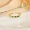 Anillo Popular Exquisito de Piedra Preciosa Ultra Brillante Nicho Lujo Ligero Personalizado para Mujer Abierto Ajustable Anillo de Gama Alta Venta al por Mayor
