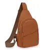 Bolso de Pecho Urbano Simple Transfronterizo para Mujer Gran Capacidad Multicapa Versátil Bolso de Hombro Tela de Nylon Lavada Bolso Cruzado Casual