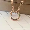 Colar Corrente de Unha Grosso, Banhado a Ouro 18K, Design de Nicho de Luxo Leve, Corrente de Clavícula de Moda de Alta Qualidade para Mulheres, Versátil e Estiloso