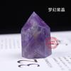 Cristal Natural Jade energía cuarzo cristal rosa gema amatista ladrillo pequeño Columna de cristal adornos hexagonales 4x3cm