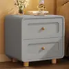 Mesa de cabeceira estilo francês, madeira maciça, branca, para uso doméstico no quarto, novo modelo 2026, alta qualidade, luxo leve, pequena mesa de cabeceira estilo creme