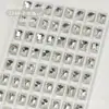 Nuevo Taladro Super Flash para Uñas Rectangular con Punta de Hielo Bloque de Hielo Taladro Decoración de Uñas Brillante Joyería Taladro Apilado Adornos de Diamante K9