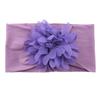 Accesorios para el cabello de bebés europeos y americanos, tocados de nailon, diadema de flores de gasa grandes para niños, diadema suave para bebés, medias de seda, diadema